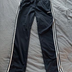 Adidas track pants, women large, navy